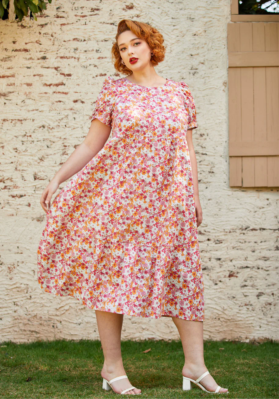 Exuding Ease Midi Dress - Olabens