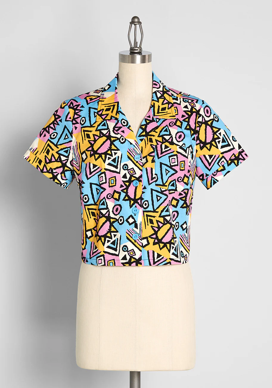 Makes Me Smile Button-Up Top - Olabens