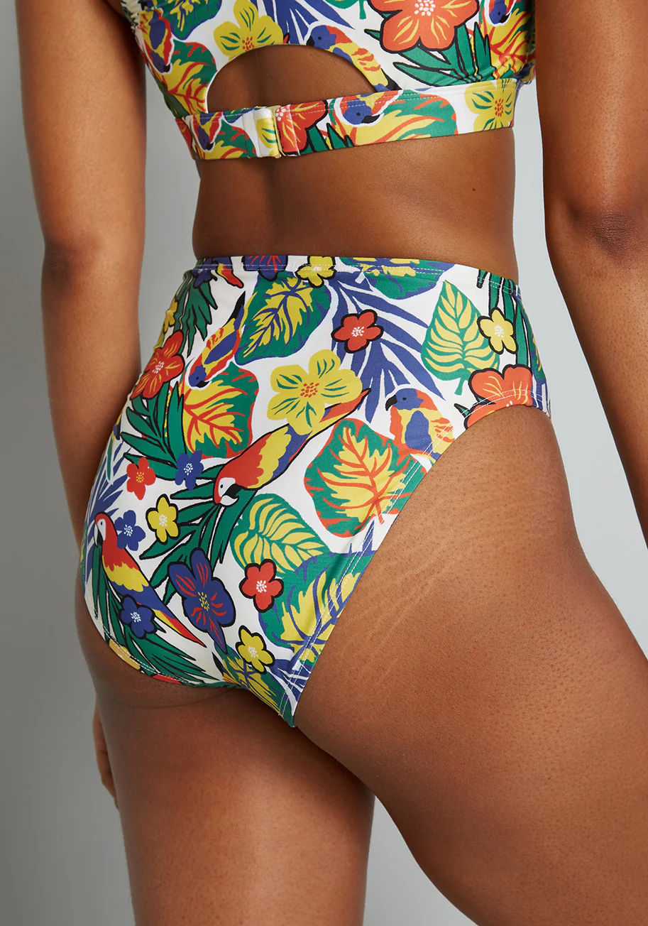 The Franky High-Waisted Bikini Bottom - Olabens