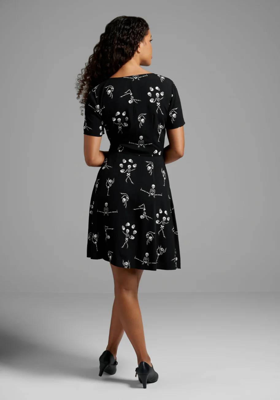 Acrobatic Apparitions A-Line Dress - Olabens
