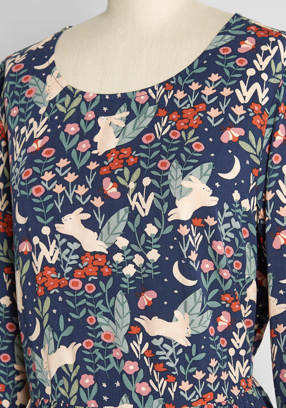 Moonlit Meadow Hijinx Tiered Dress - Olabens