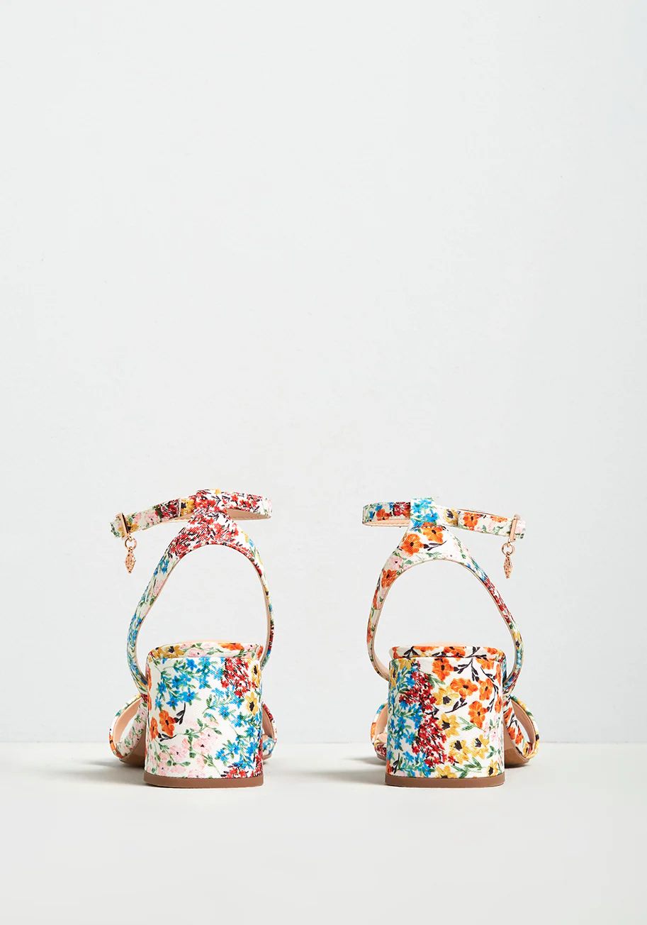 Budding Romance Ankle Strap Heel - Olabens