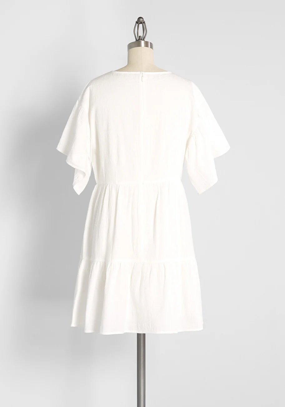Flutter of Brilliance Tiered Dress - Olabens