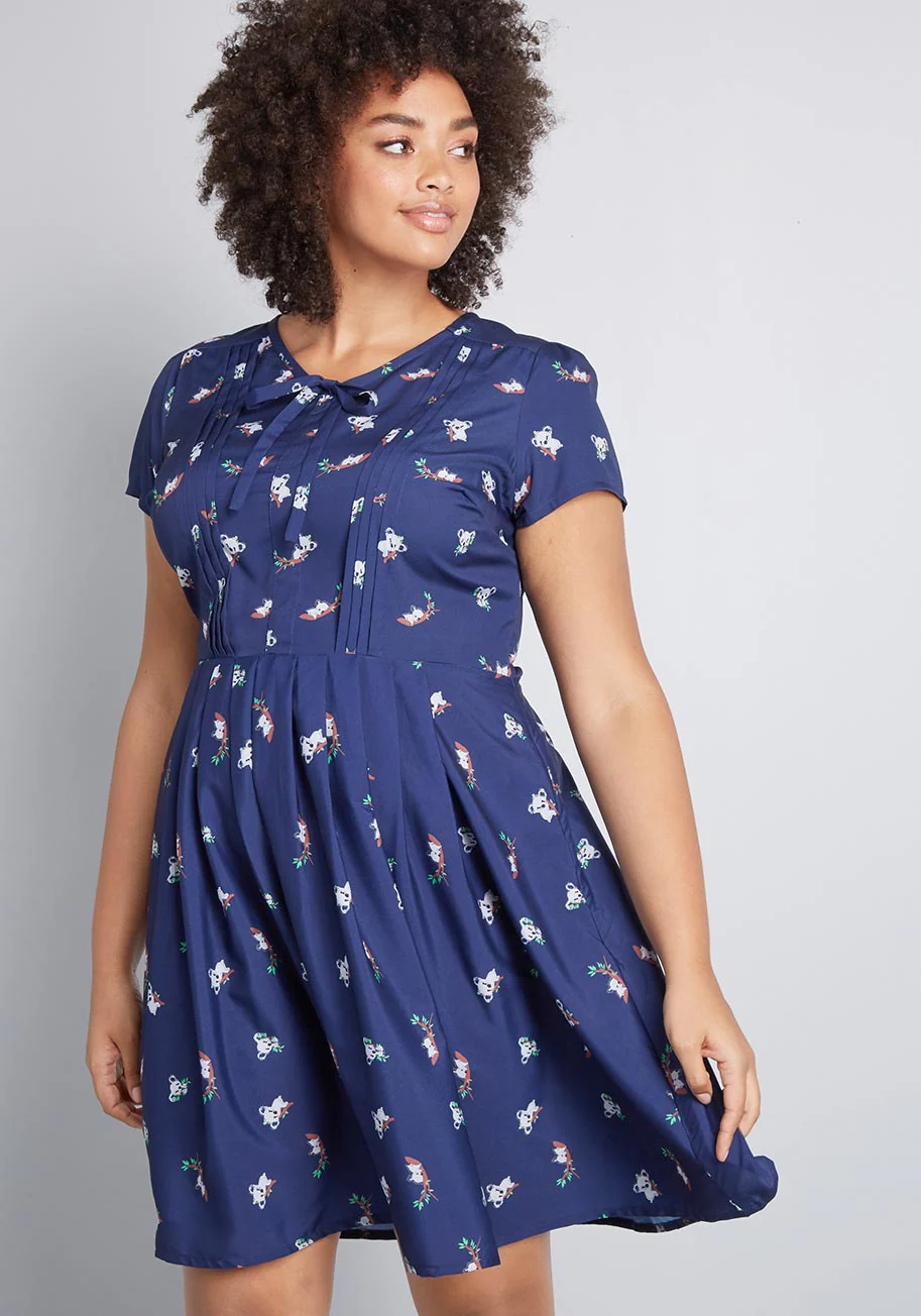 Exploratory Style A-Line Dress - Olabens