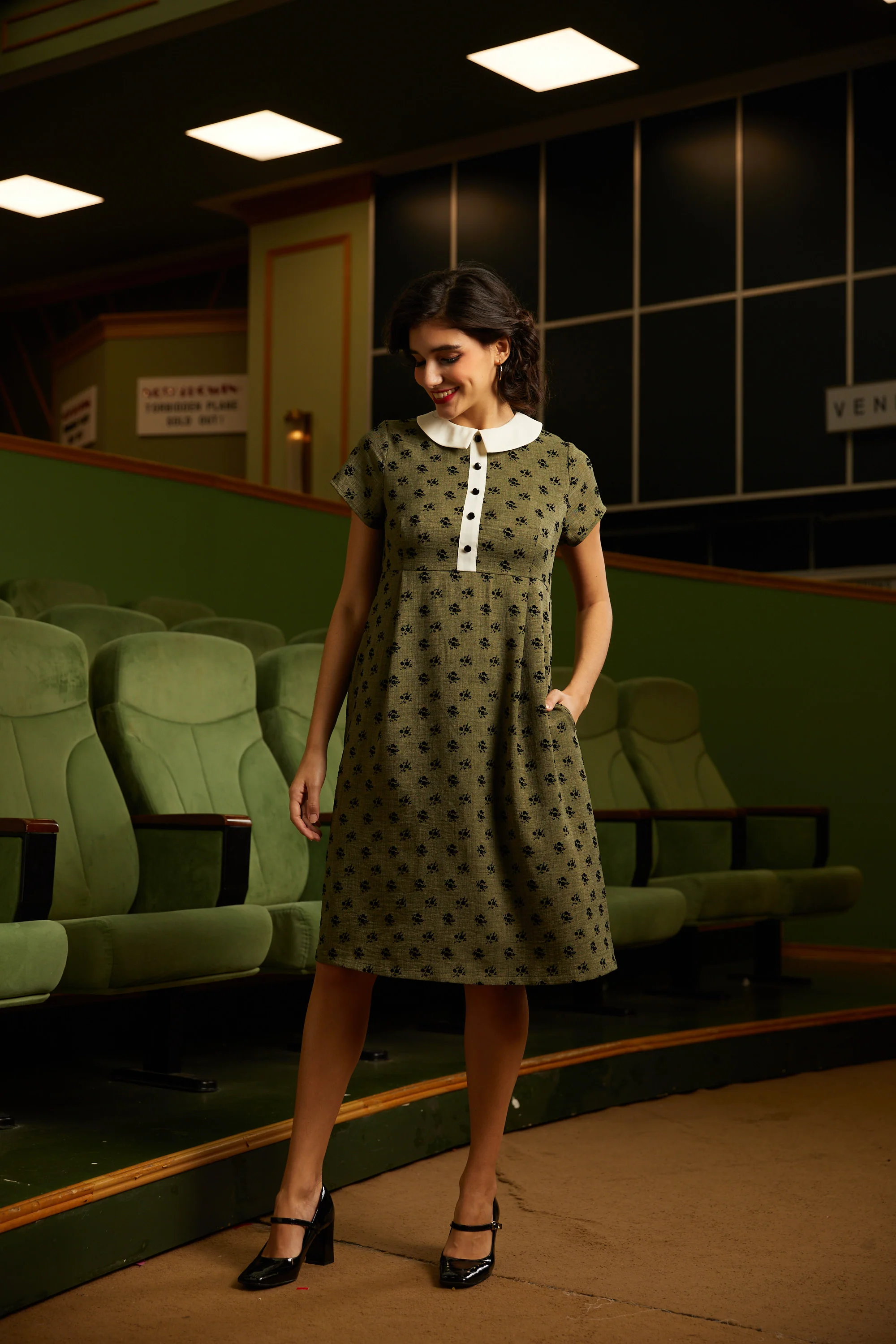 Pretty at the Pumpkin Patch Shirtwaist Dress - Olabens