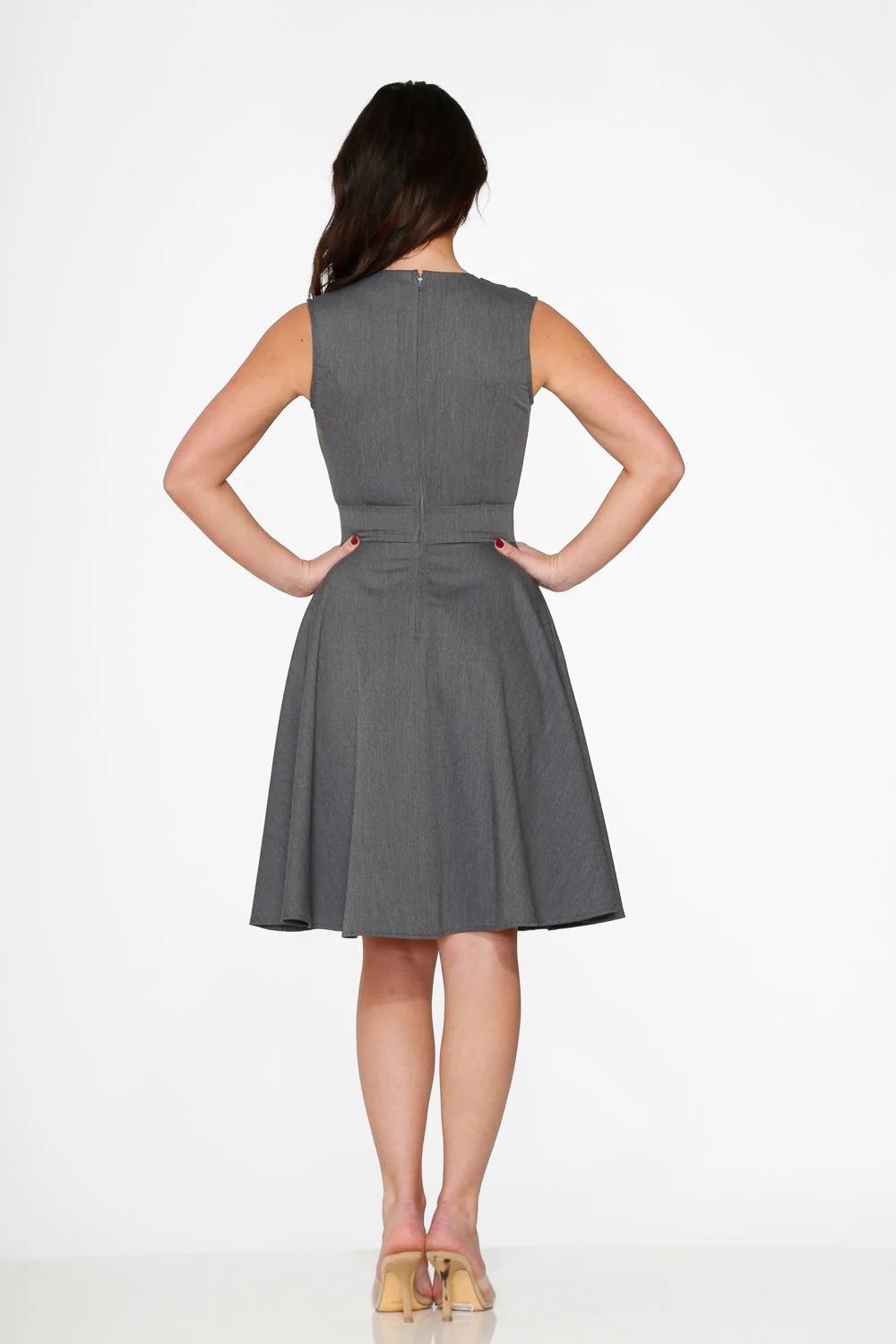 Grey Jenny Swing Dress - Olabens