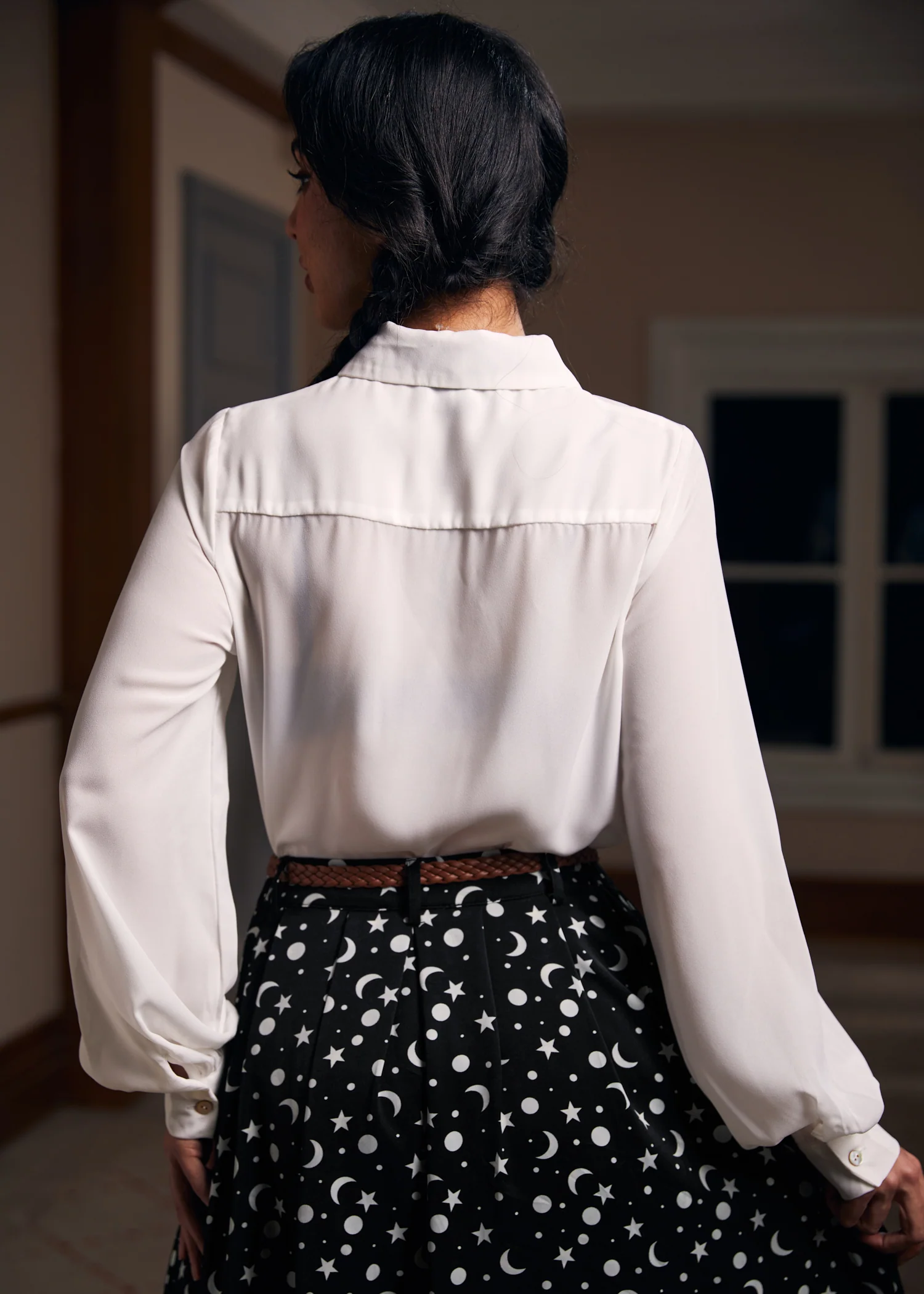 Enchanted Evening Collared Blouse - Olabens