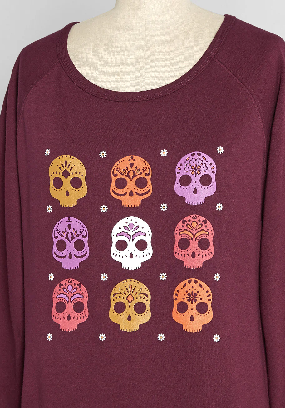 Sugar, Sugar Candy Skulls Sweatshirt - Olabens