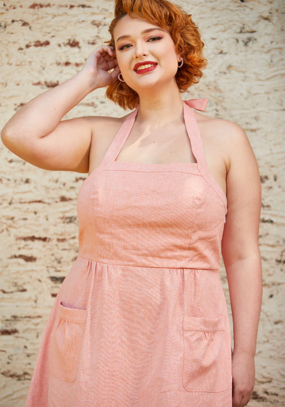 Halter Ego Fit and Flare Dress - Olabens