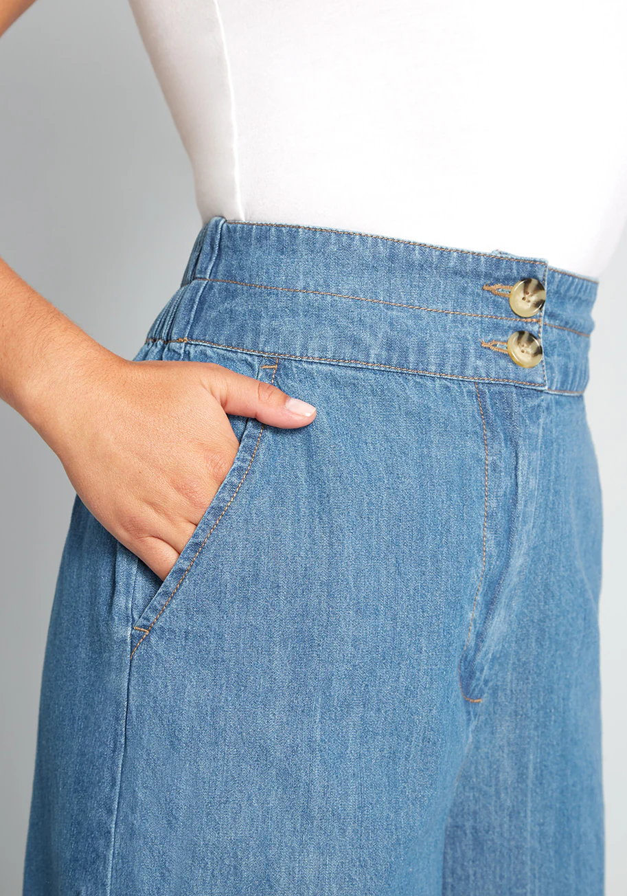 Plan Your Weekend Wide-Leg Jeans - Olabens