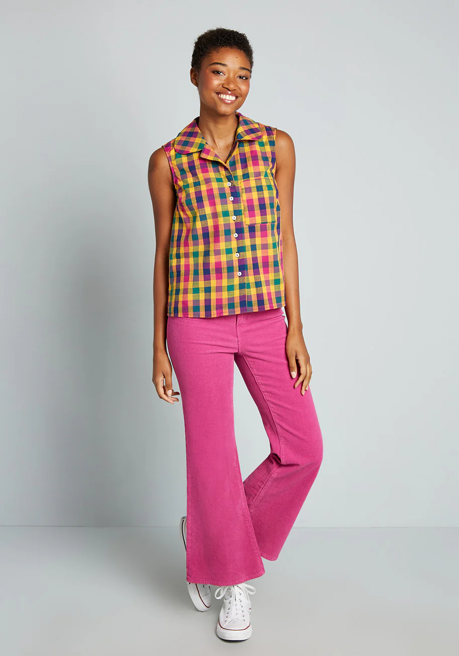 Walk The Sweet Talk Corduroy Cropped Pants - Olabens