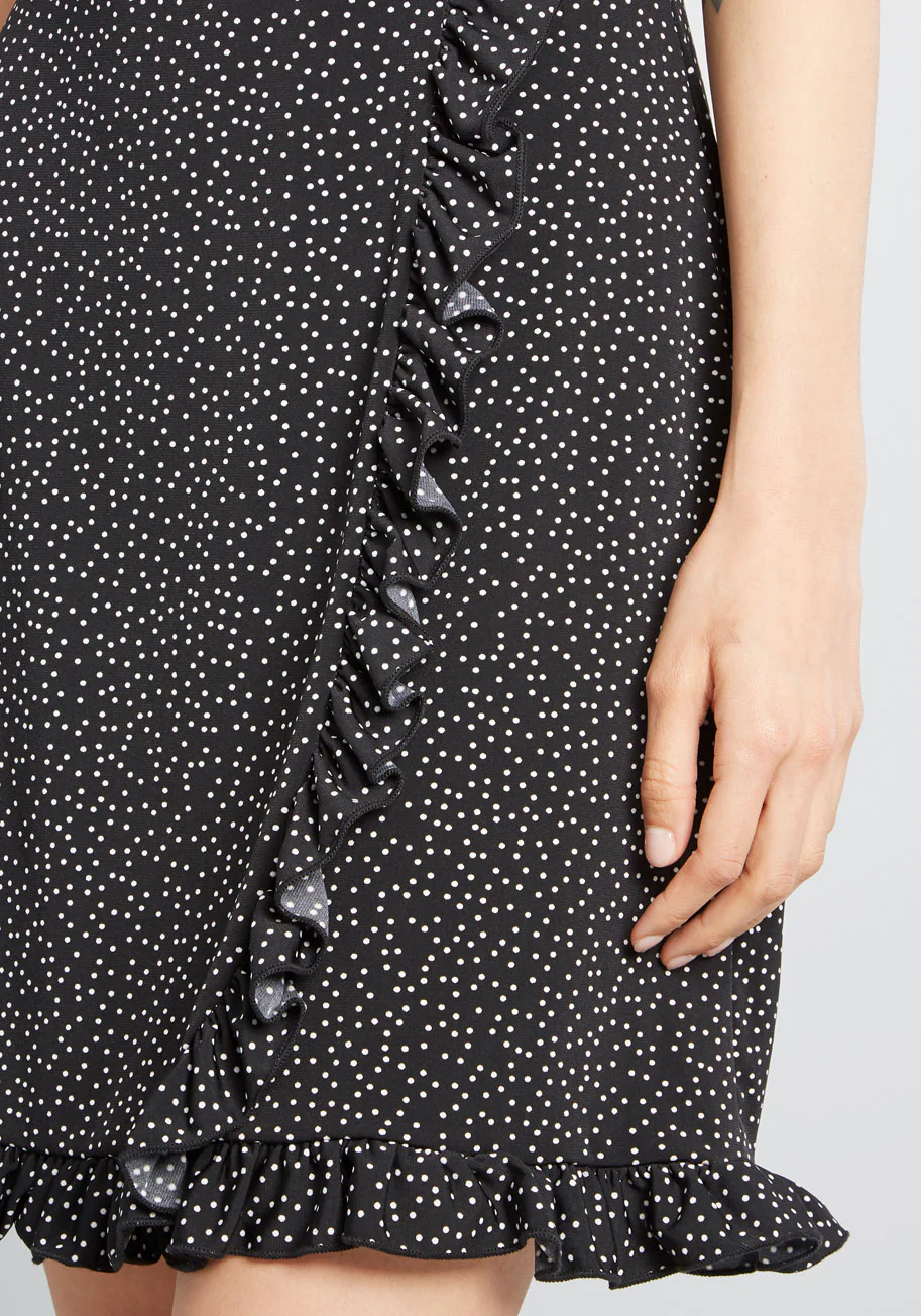 Chance Encounter Faux Wrap Dress - Olabens