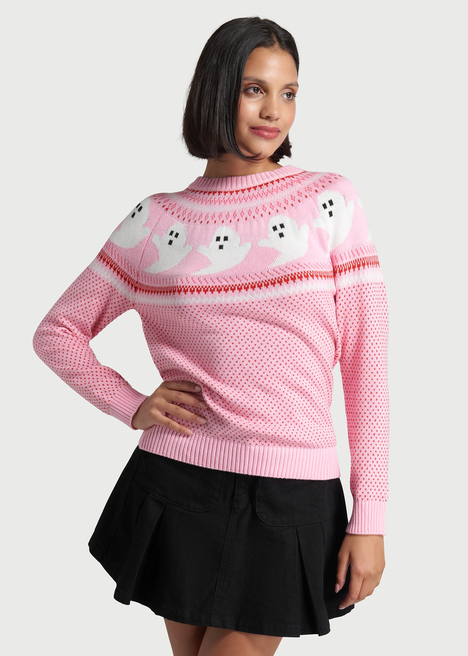 You've Been Ghosted Fair Isle Sweater - Olabens