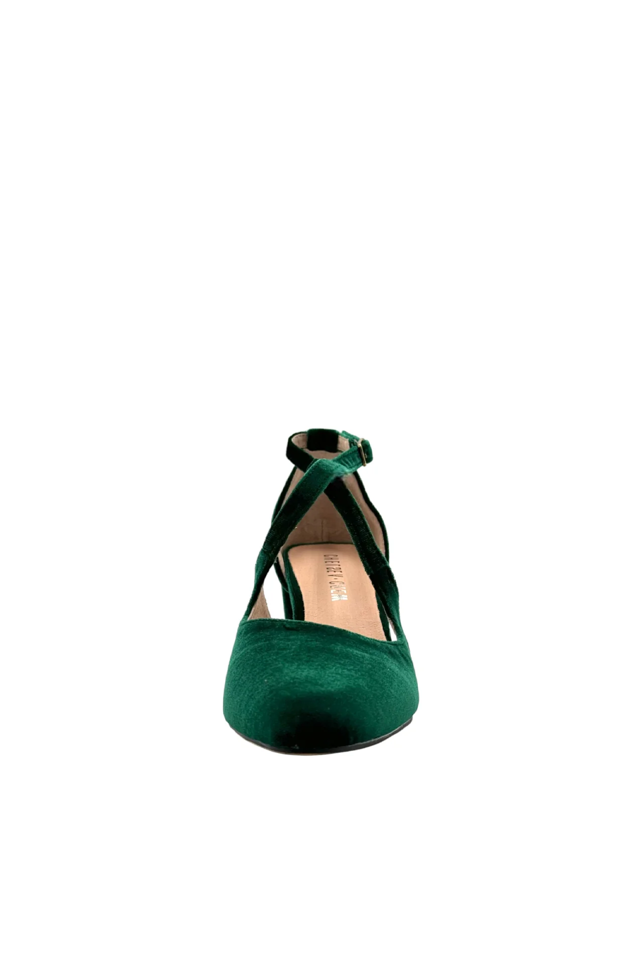Oren Velvet Mary Jane Heels - Olabens