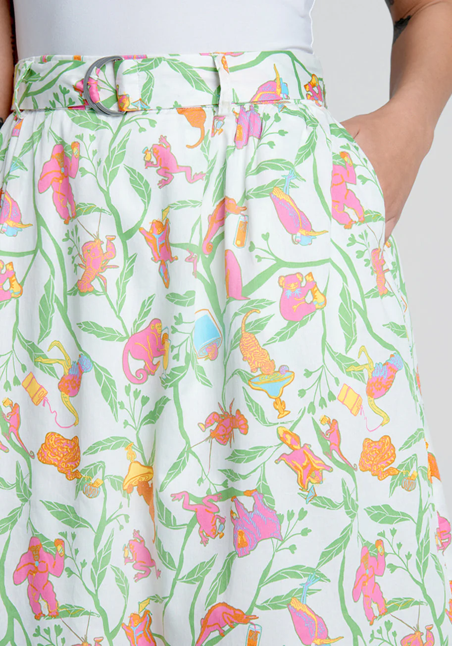 Pretty Precious Moments A-Line Skirt - Olabens