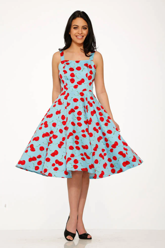 3466 Martina Cherry Swing Dress - Olabens