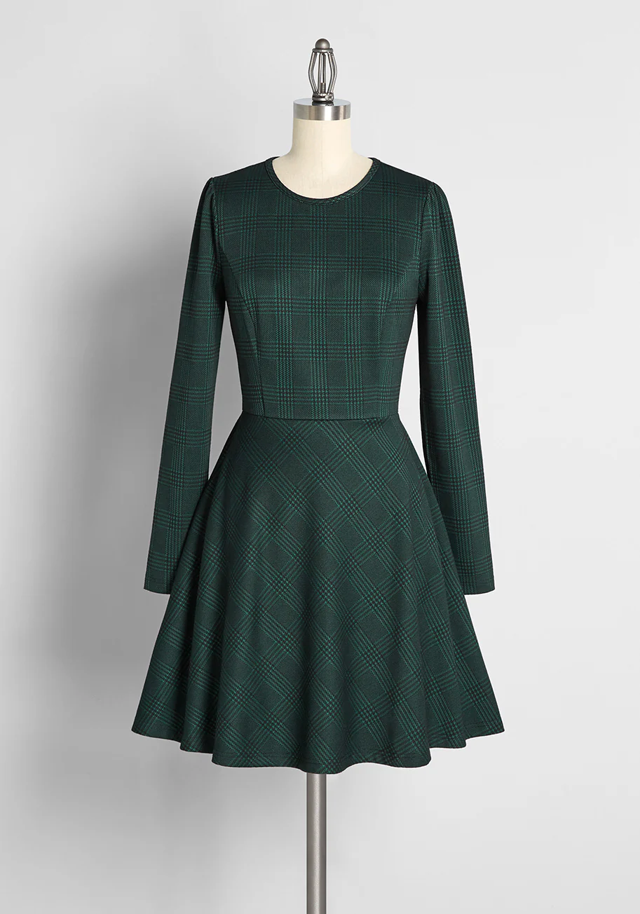 State Of Grace Fit And Flare Dress - Olabens