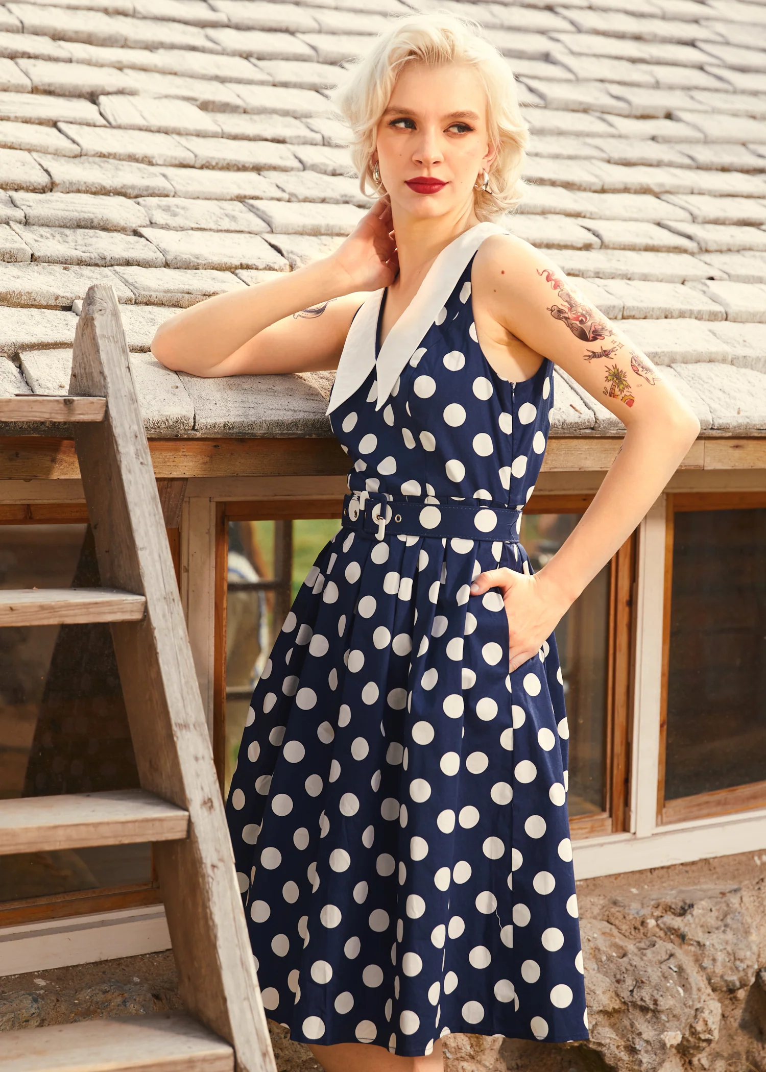 Find Me in Palm Springs Fit & Flare Dress - Olabens