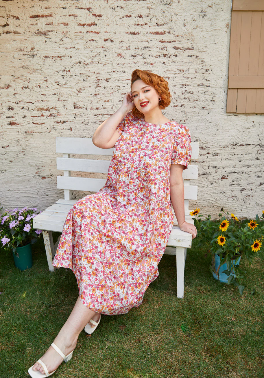 Exuding Ease Midi Dress - Olabens