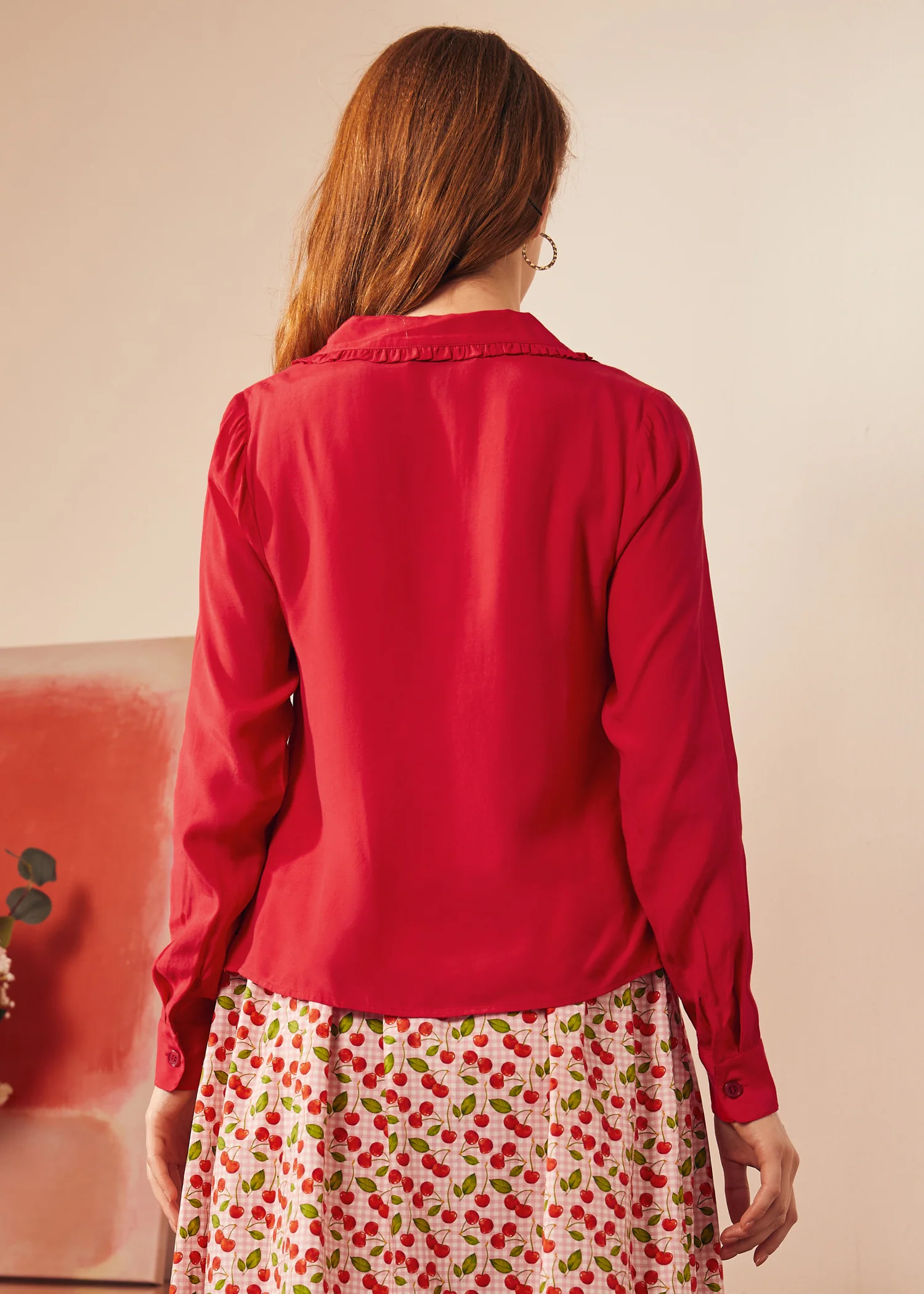 Starlet Power Button-Down Top - Olabens