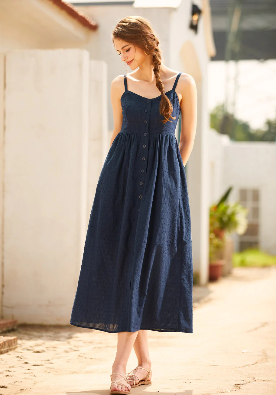 Quite Clearly Charismatic Midi Dress - Olabens