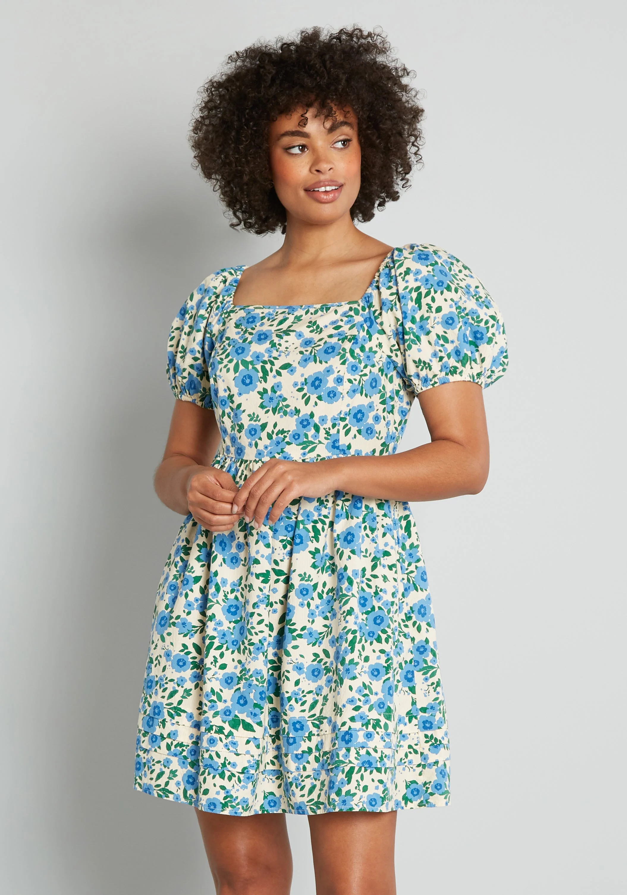 Dreamy and Demure Mini Dress - Olabens