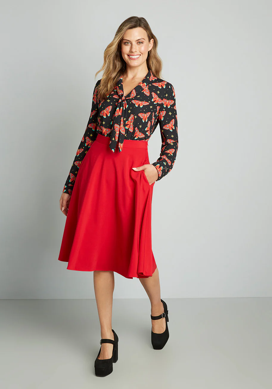 Pleasant Confidence Tie-Neck Top - Olabens