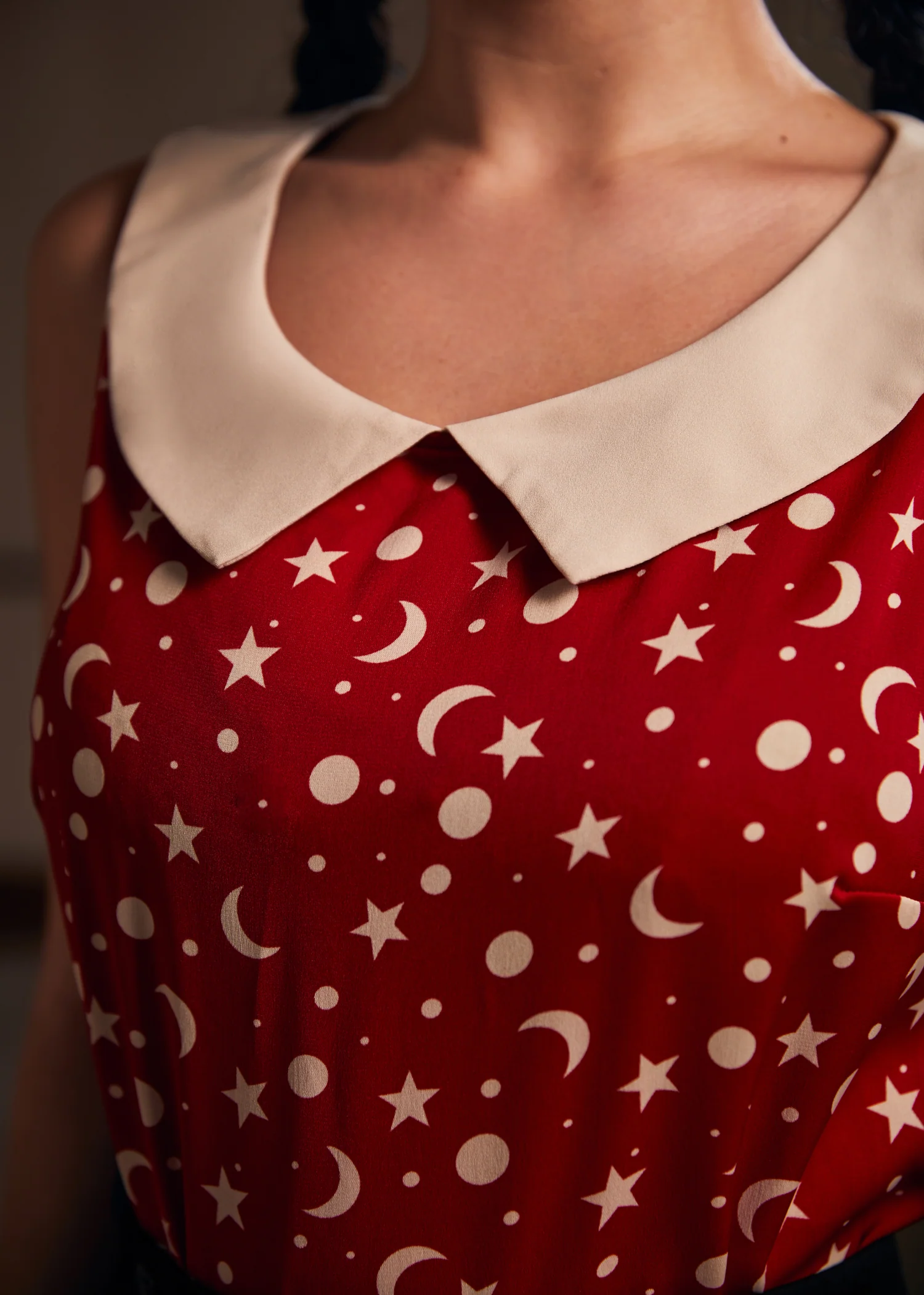 Harvest Moon Melodies Collared Top - Olabens