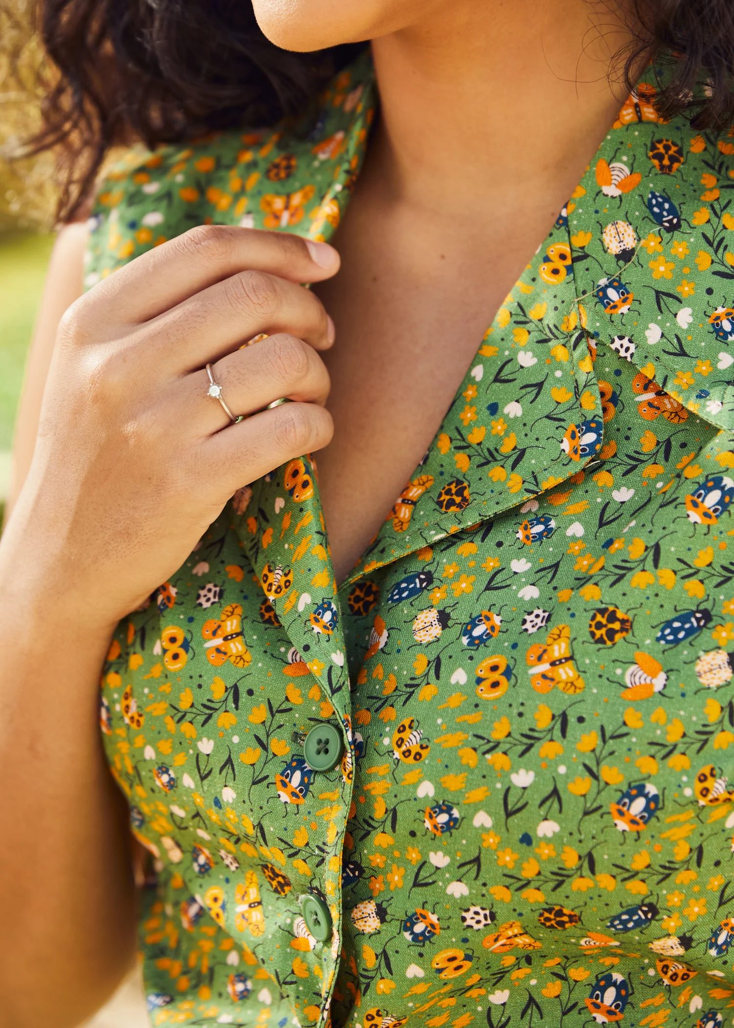 Feel the Morning Breeze Convertible Collar Shirt - Olabens