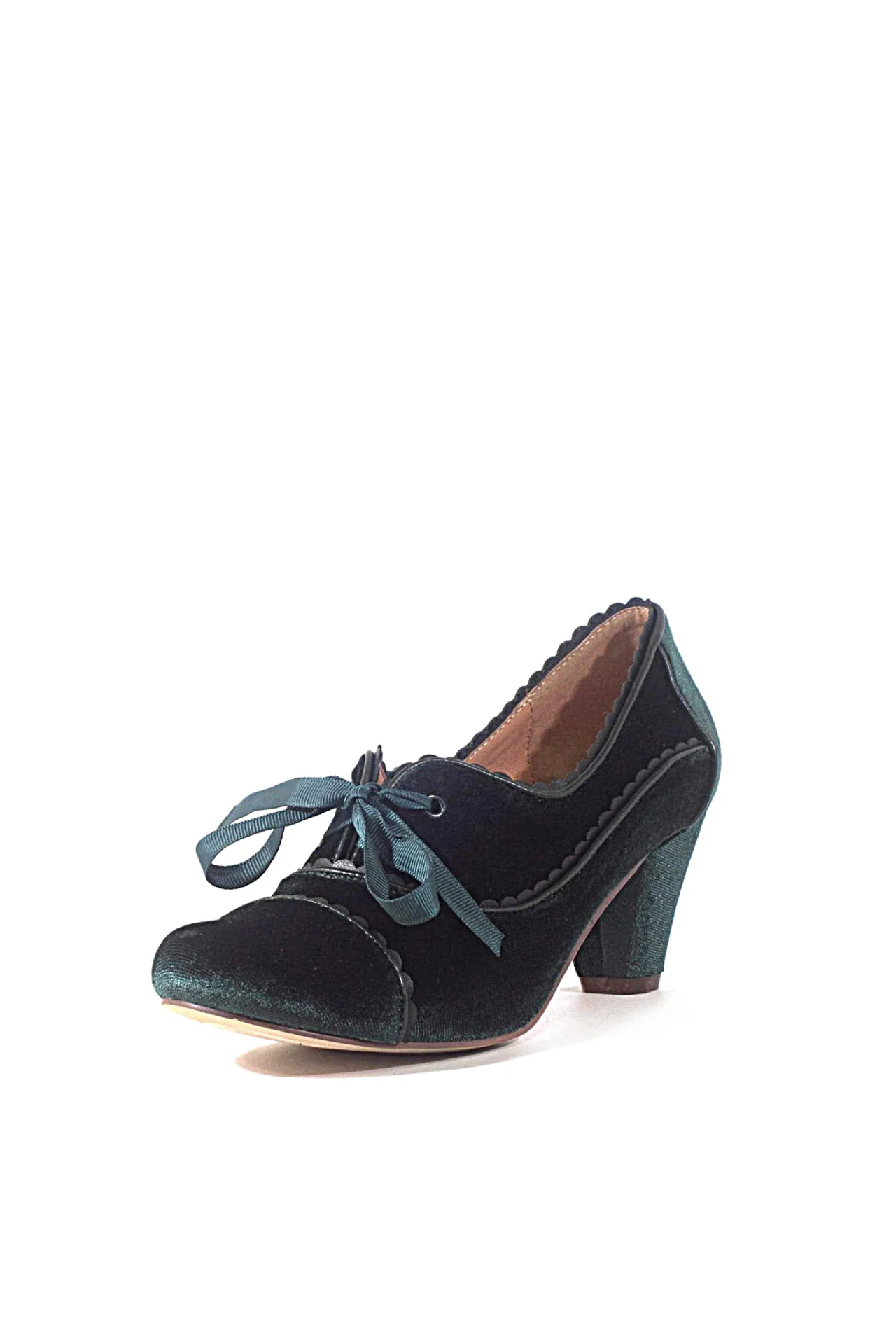 Madison Velvet Retro Heels - Olabens