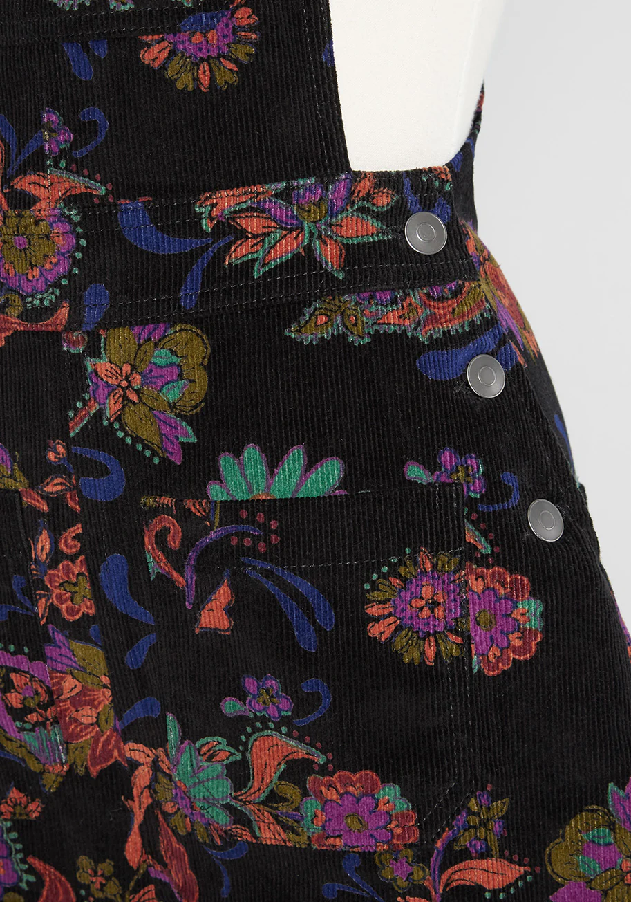 Paisley Makes Perfect Cord Overalls - Olabens