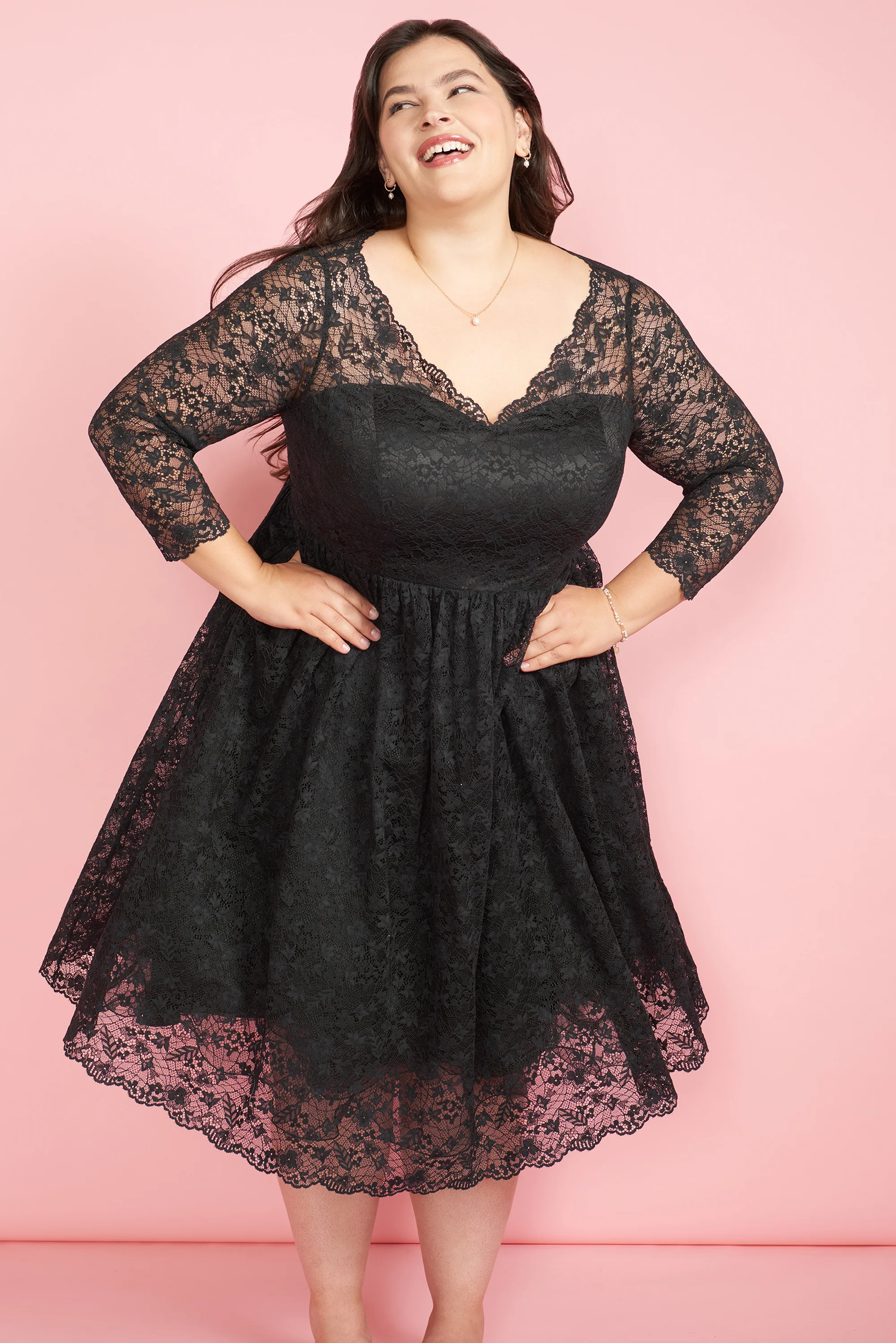 Dramatic Performance Lace Dress - Olabens