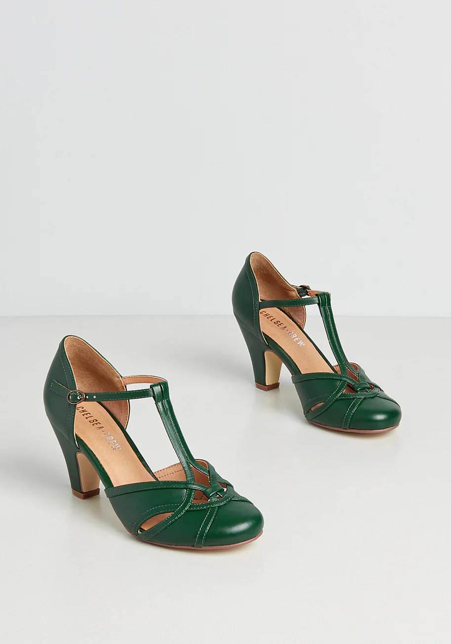 You Take The Lead T-Strap Heel - Olabens