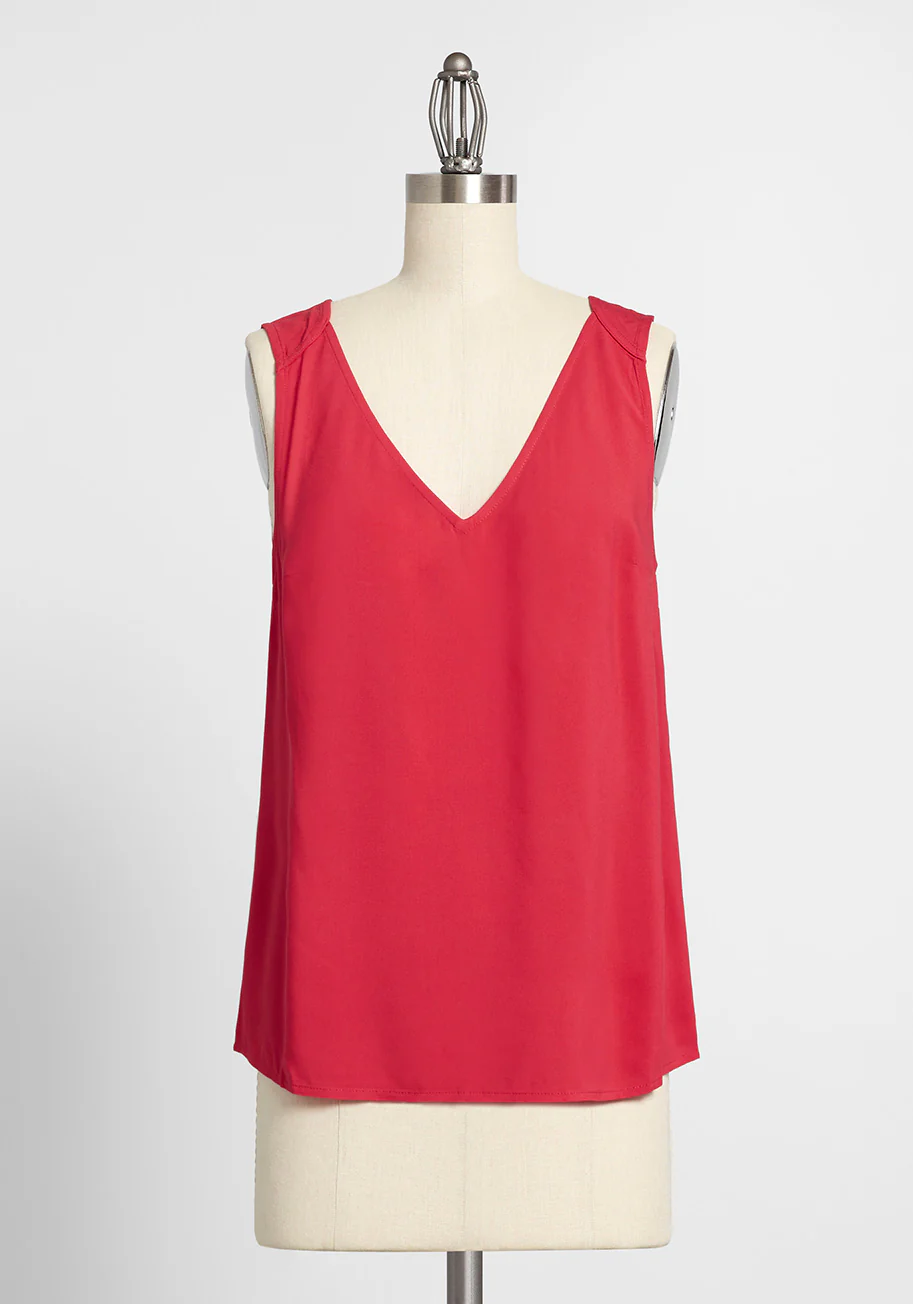 Double The Fun V-Neck Tank Top - Olabens
