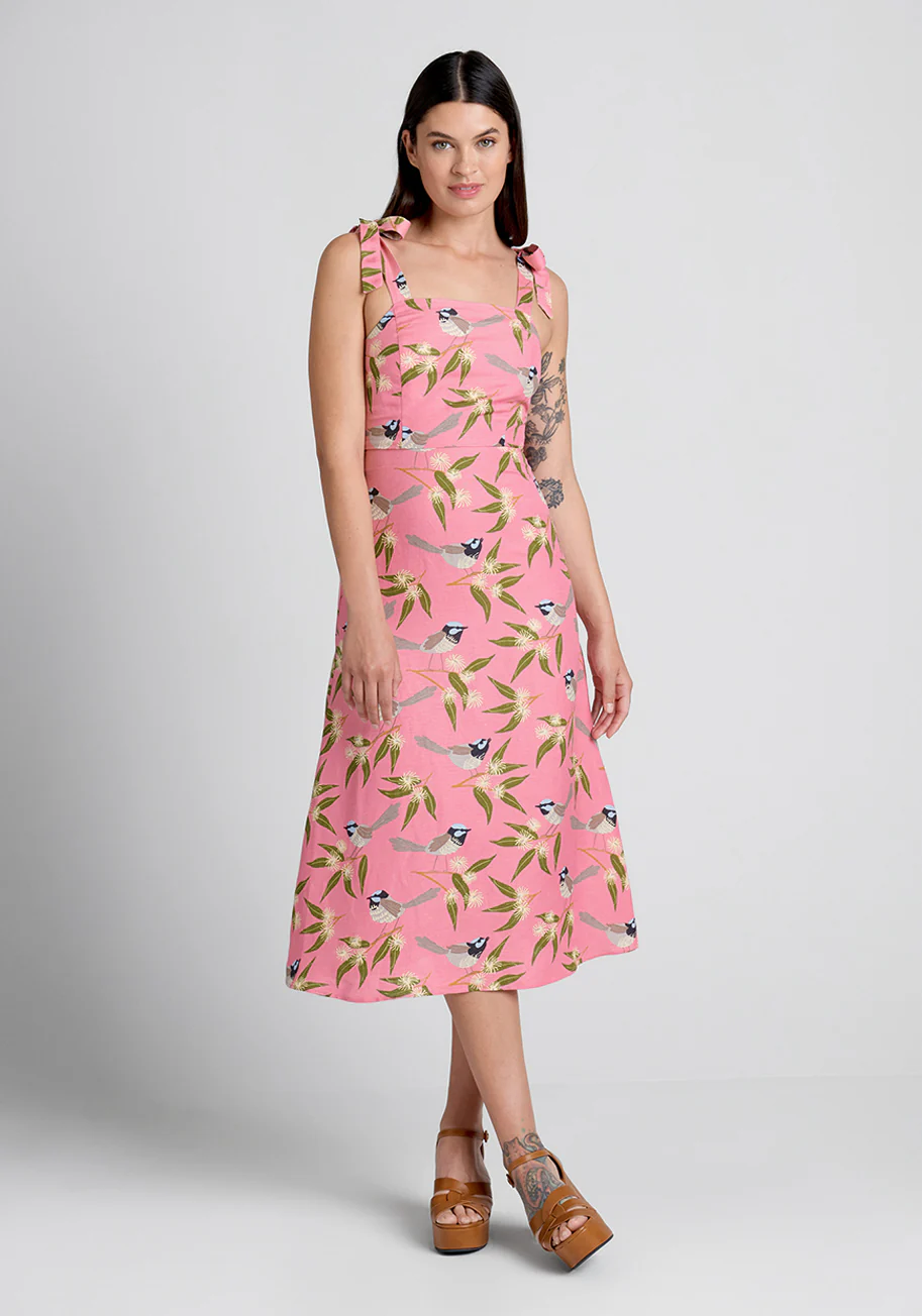 Way Back Wren Midi Dress - Olabens