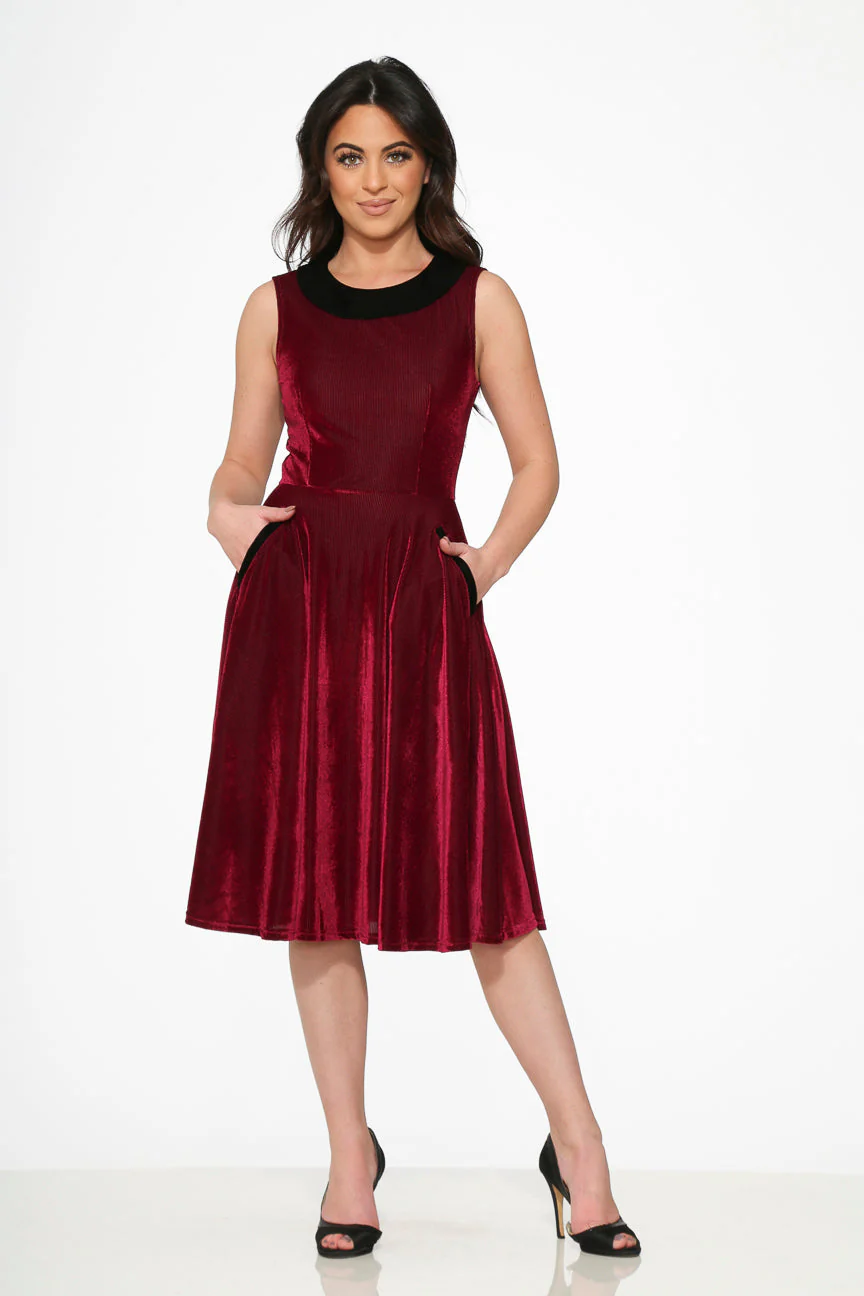 Purple Kurtroy with Black Collor Swing Dress - Olabens