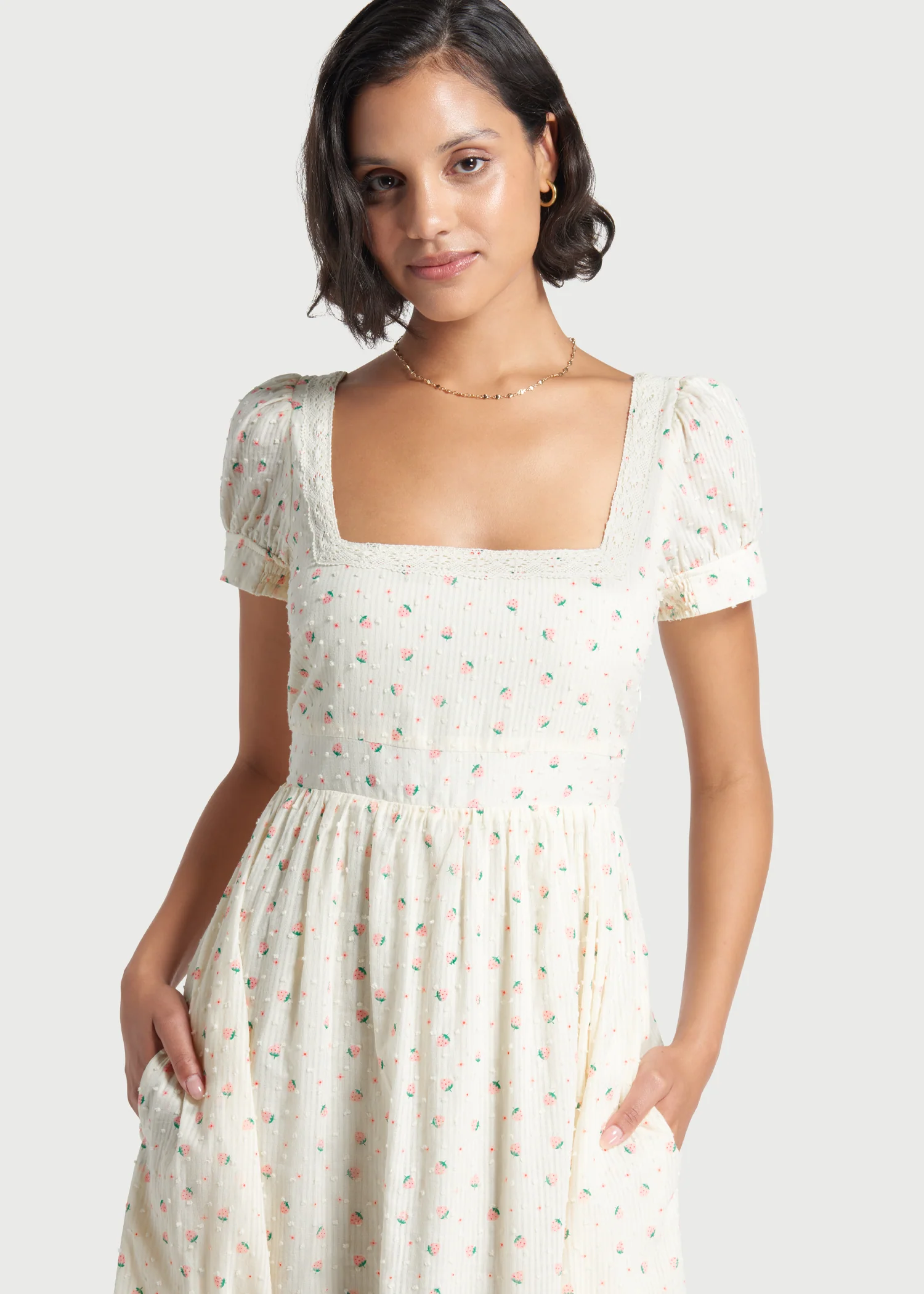 Regency Romance Embroidered Maxi Dress - Olabens