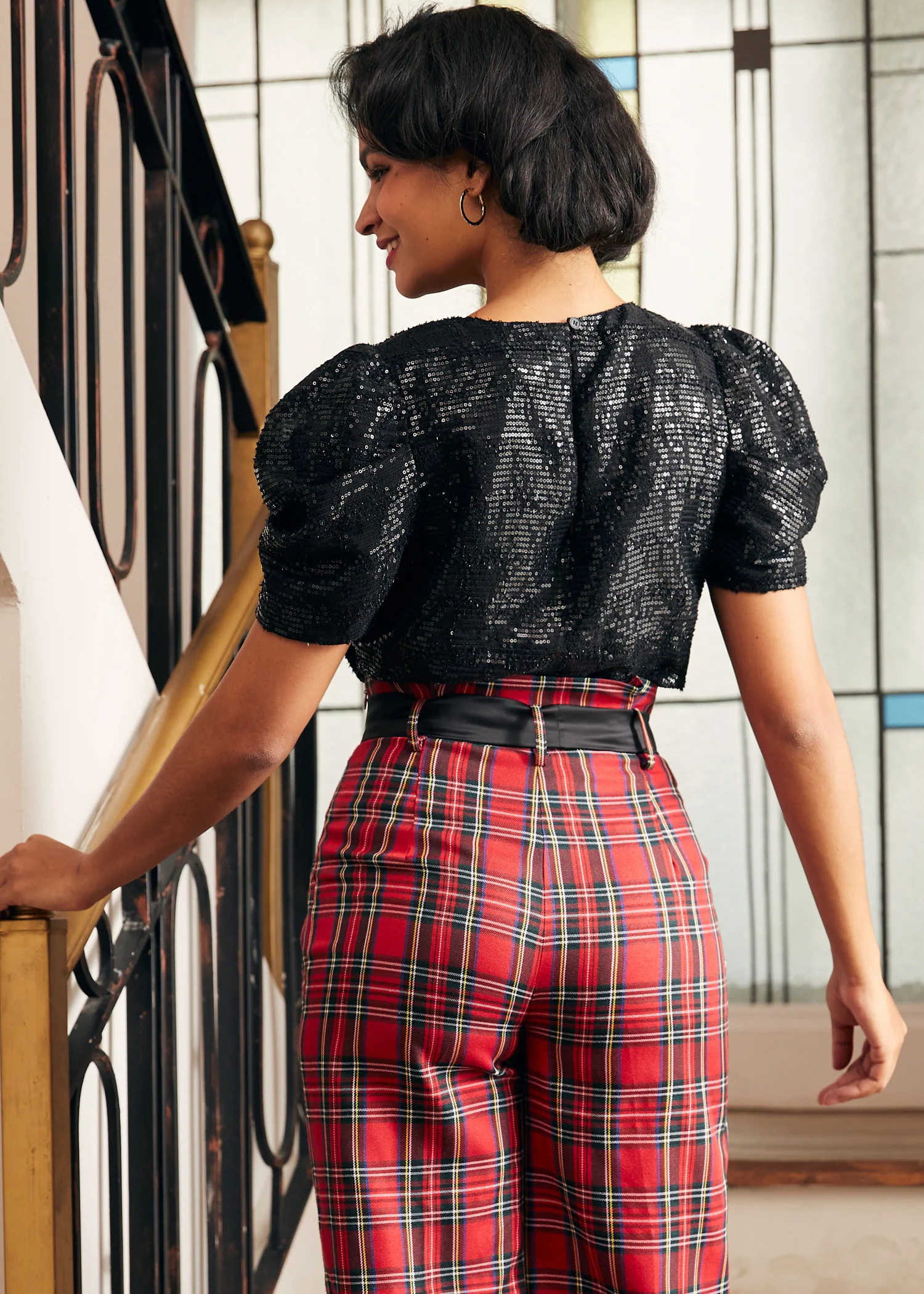 Festive Frolic Bubble Sleeve Crew - Olabens