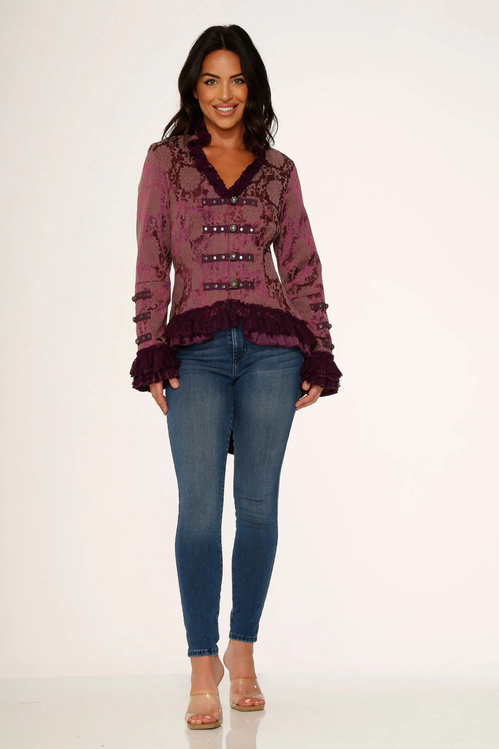 Purple Victorian Tailed Jacket - Olabens