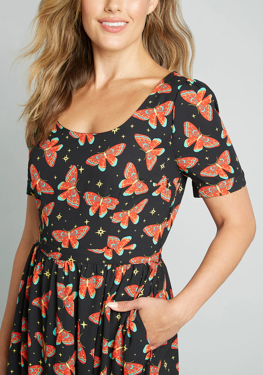What's The Scoop A-Line Dress - Olabens