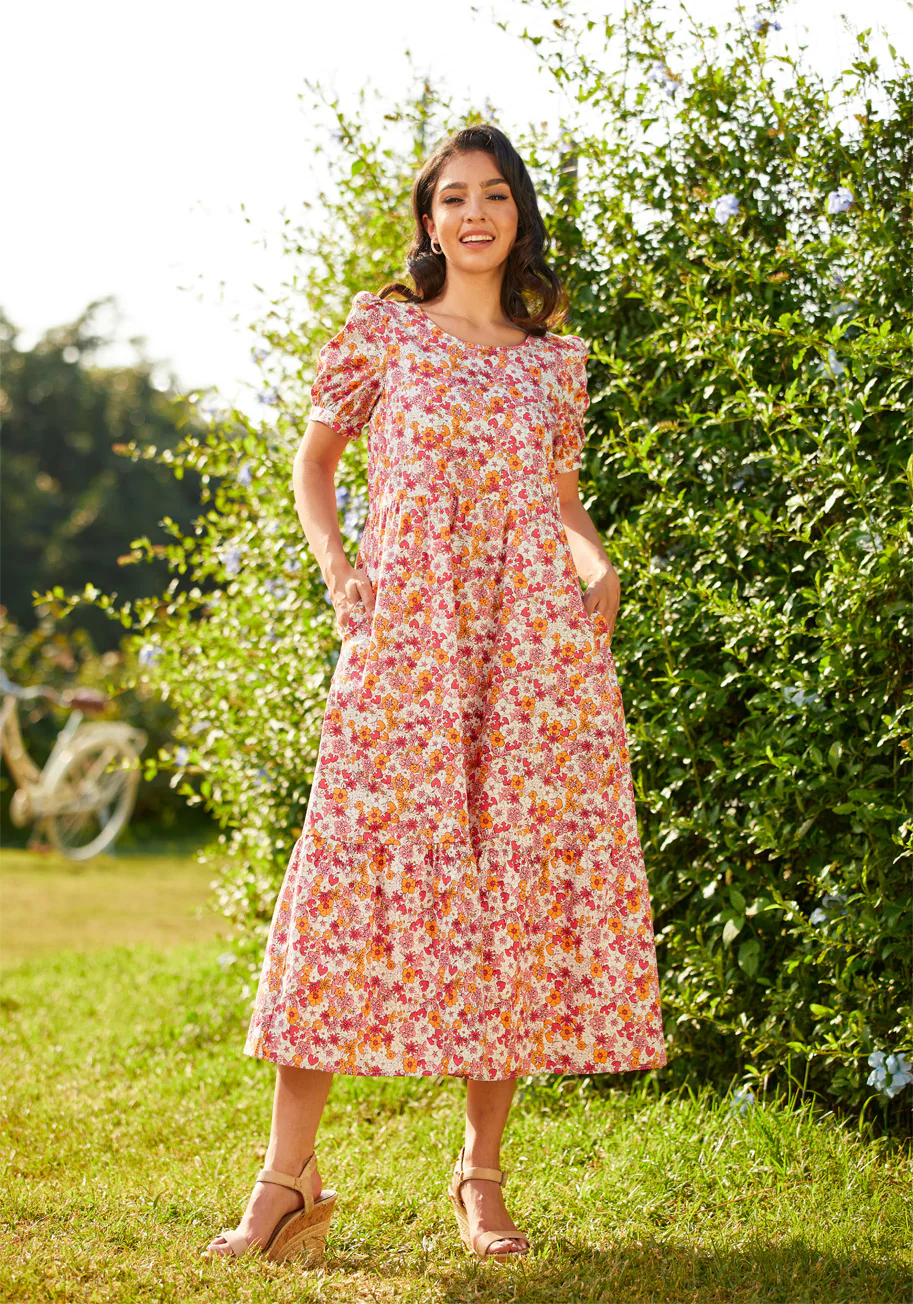 Exuding Ease Midi Dress - Olabens