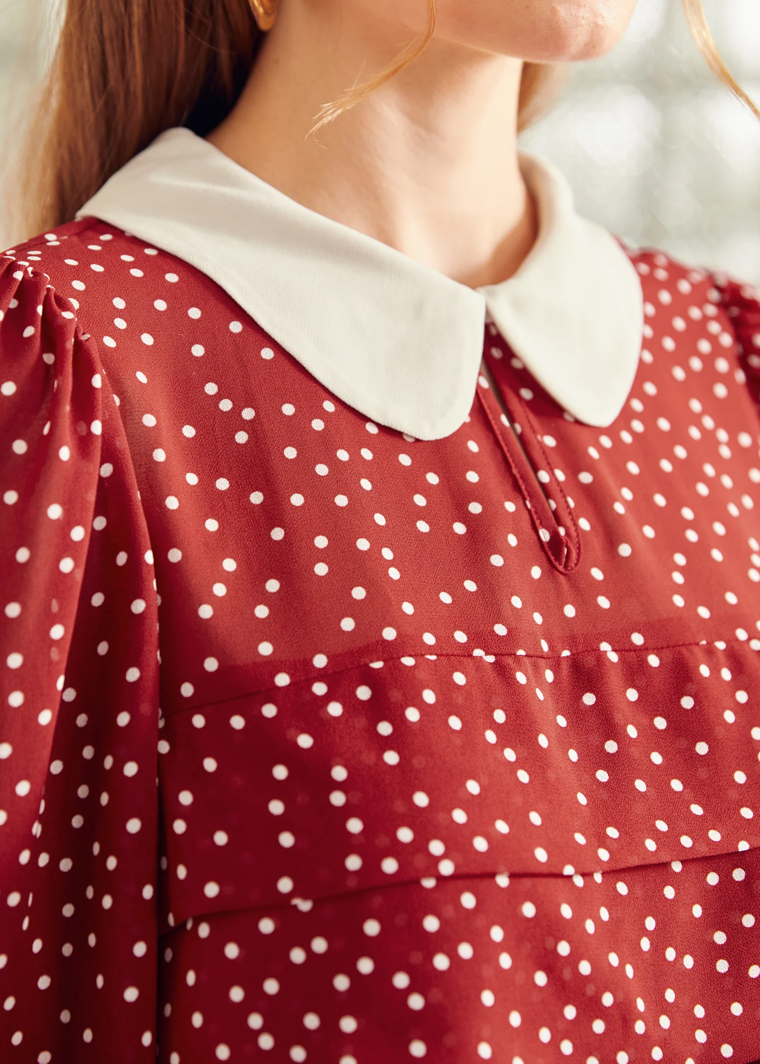 Essence of Every Era Pan Collar Blouse - Olabens