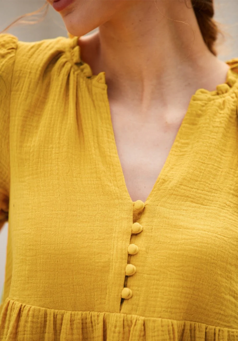 Sunshine Serenade Babydoll Dress - Olabens