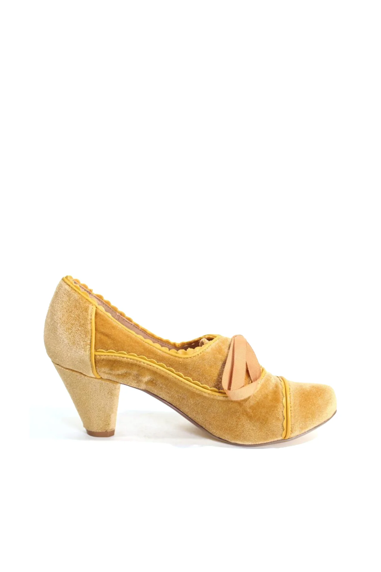 Madison Velvet Retro Heels - Olabens