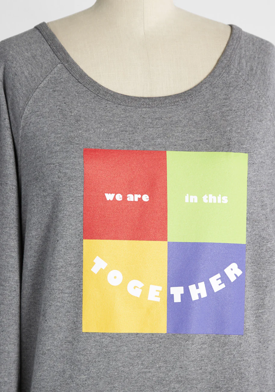 Solidarity Squared Graphic Sweatshirt - Olabens