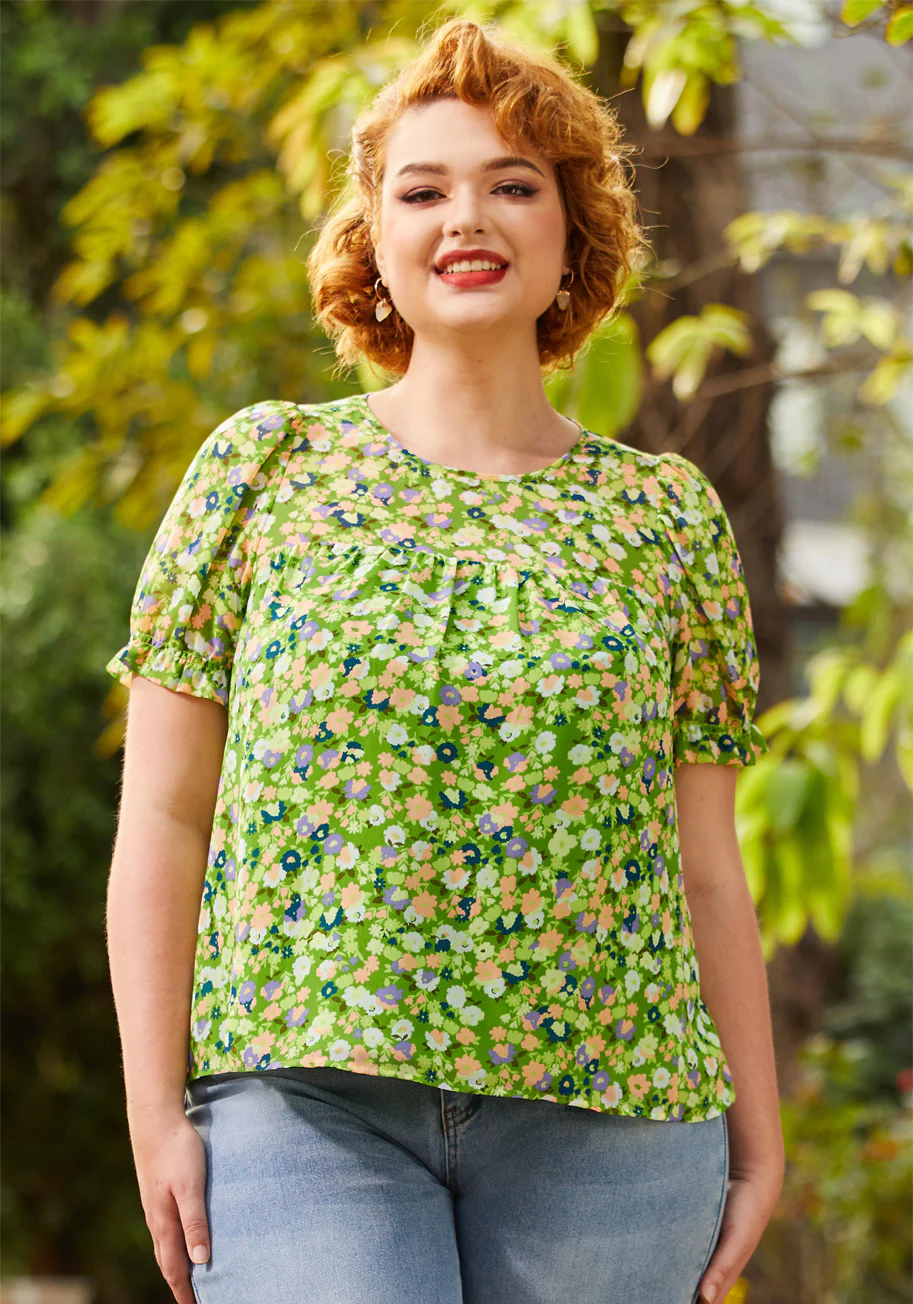 A Gorgeous Gathering Smock Top - Olabens