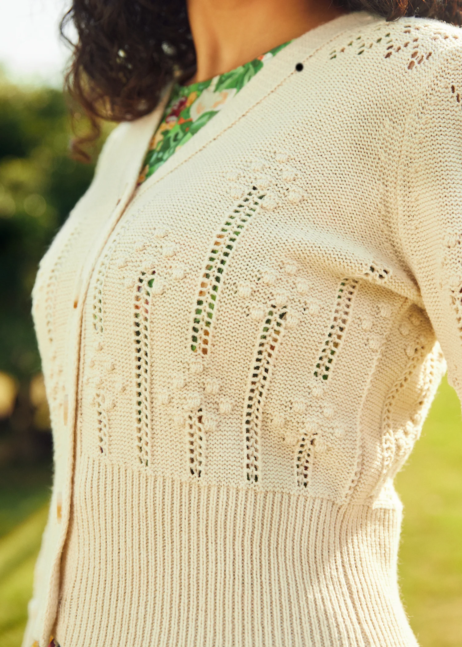 Picnic in the Park V-Neck Cardigan - Olabens