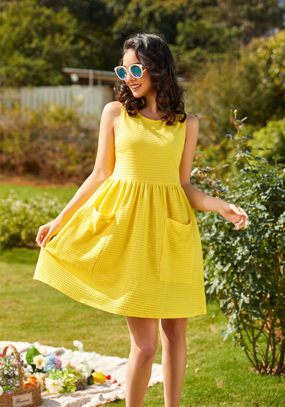 Bold Notion Sleeveless Dress - Olabens