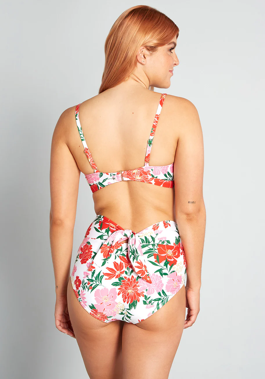 The Clarice High-Waisted Bikini Bottom - Olabens