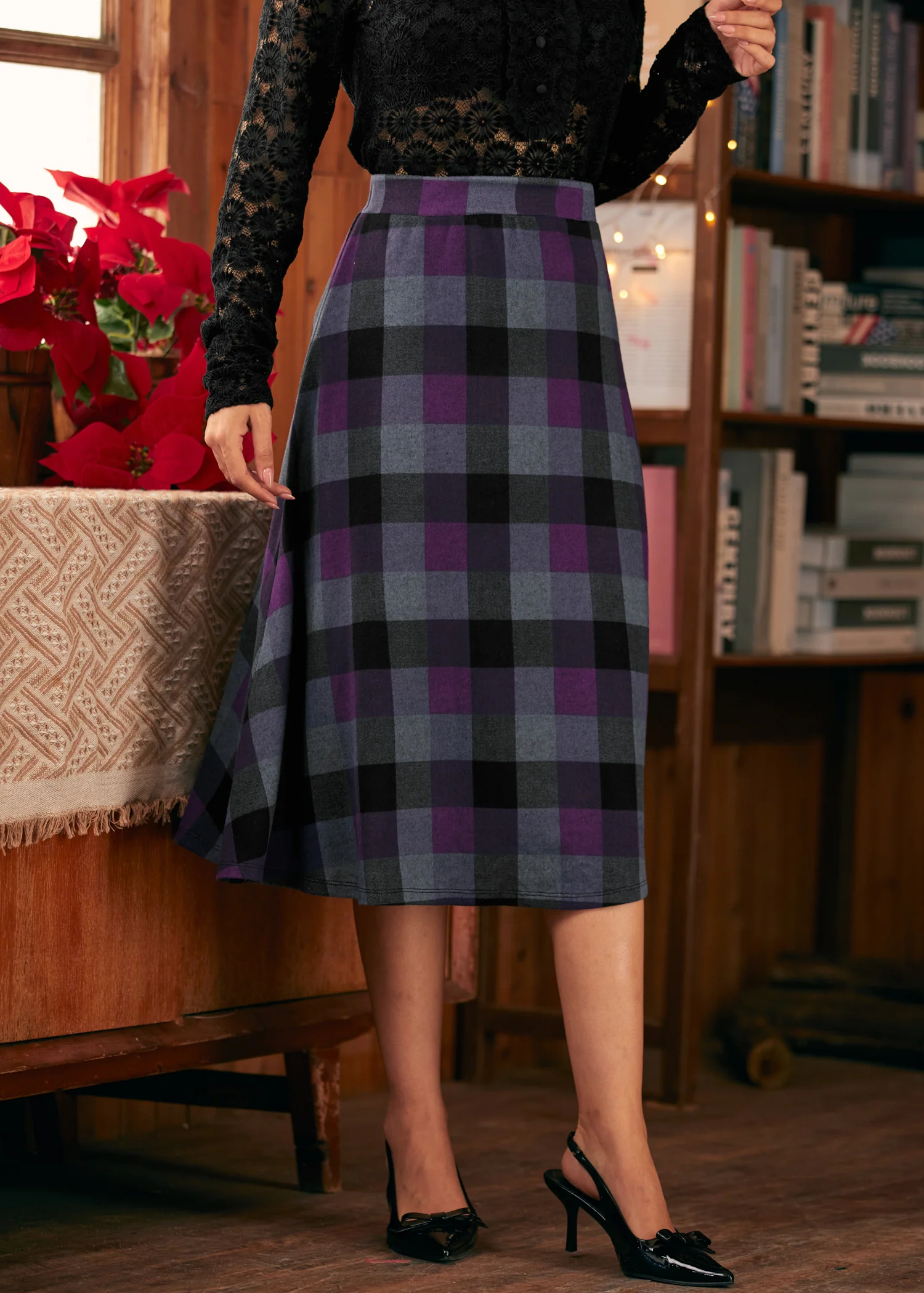 Excellence Attained Knit Midi Skirt - Olabens